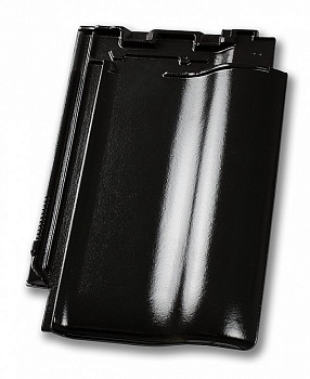 Керамическая черепица Nelskamp F 8.5, Черный глянцевый