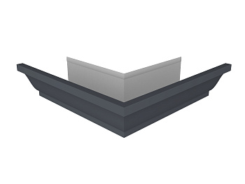 Угол желоба внешний 90° Vortex Lite, Ø 130 мм, RAL 7024