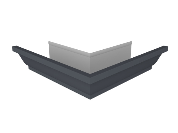 Угол желоба внешний 90° Vortex Lite, Ø 130 мм, RAL 7024