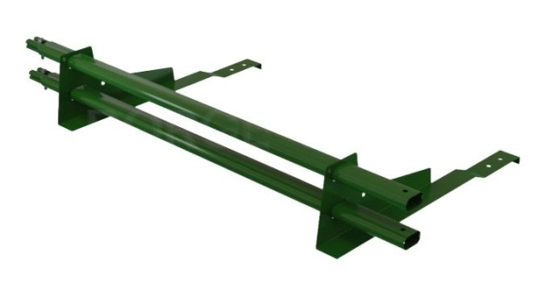 Снегозадержатель для натуральной черепицы Borge L=1500 мм, 2 опоры, 2 трубы, овал 25х45 RAL 6005