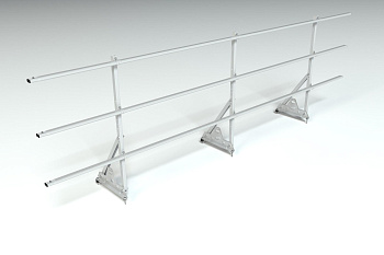 Ограждение кровельное, универсальное Roofsystems Elite Smart, H=900 мм RAL 7004, L=3000 мм