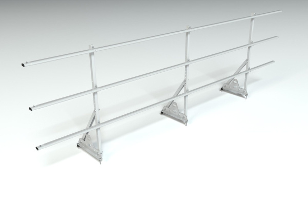 Ограждение кровельное, универсальное Roofsystems Elite Smart, H=900 мм RAL 7004, L=3000 мм