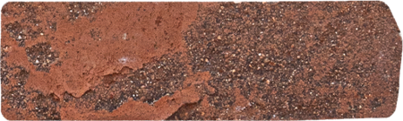 Кирпич ручной формовки Faber Jar Петровский штандарт полнотелый, цвет: черно-красный, под старину, М125, 215x102x65 мм