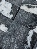 Гранитная брусчатка Приполярный 50 мм 200х100, пиленая, цвет: черный