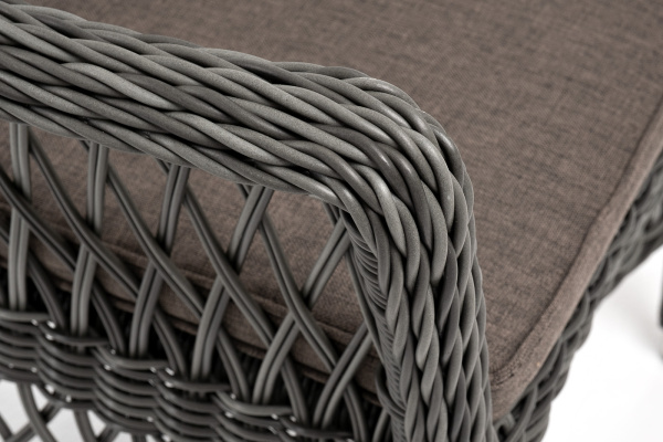 Стул плетеный из искусственного ротанга, Сицилия графит