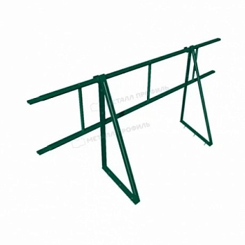Ограждение кровельное Металл Профиль, H=600 мм, L=1860 мм RAL 6005