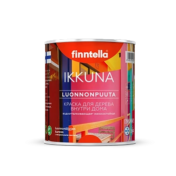 Краска Finntella, Ikkuna color, для дерев. интерьеров и окон с натур.маслами полуматовая, уп. 0.45 л колеровка