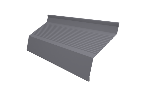 Ламель для забора жалюзи, Milan Gofr, с пленкой 0.45 мм, Drap TX, RAL 7004