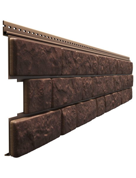 Сайдинг термоформованный Docke Bergart, 1905х315 мм серия Lux Bergart, цвет: кедровый орех