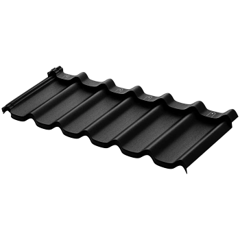 Модульная металлочерепица Aquasystem, Стокгольм 1185х425 мм 0.5 мм, Rooftop Бархат, RAL 9005