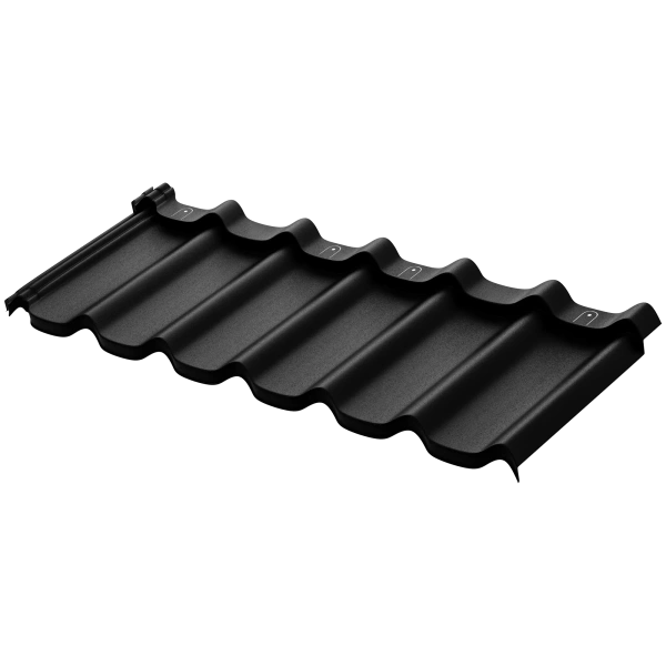 Модульная металлочерепица Aquasystem, Стокгольм 1185х425 мм 0.5 мм, Rooftop Бархат, RAL 9005