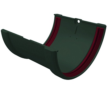 Соединитель желоба пвх, Grand Line классик Ø 120 мм, цвет: зеленый