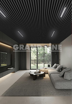 GL Комплект кубообразного потолка 30х30, L=2000 мм 0.3 мм, Al, черный