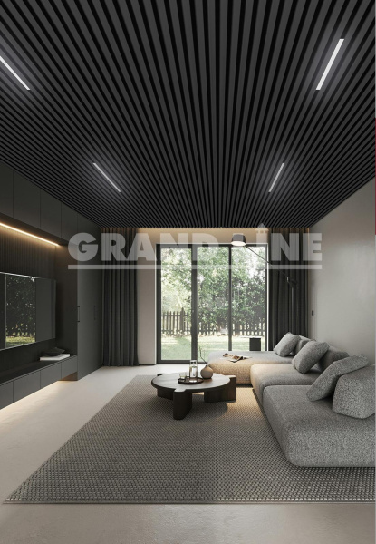 GL Комплект кубообразного потолка 30х30, L=2000 мм 0.3 мм, Al, черный