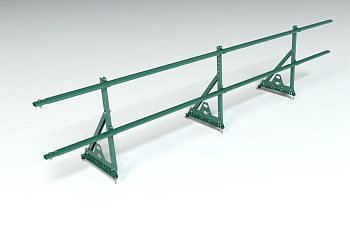 Ограждение кровельное, универсальное Roofsystems Prestige Next, H=600 мм RAL 6005, L=3000 мм
