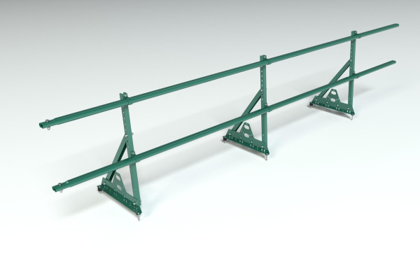 Ограждение кровельное, универсальное Roofsystems Prestige Next, H=600 мм RAL 6005, L=3000 мм