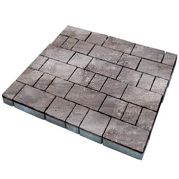 Тротуарная плитка SteinRus Старый город 60 мм 160/260 х 100/160 мм, цвет: умбра