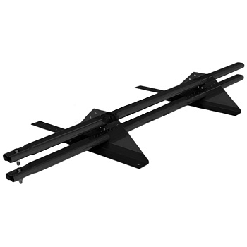 Снегозадержатель для композитной черепицы Roofsystems Prestige 2 опоры, 2 трубы, овал 45х25, L=1200 мм, RAL 9005