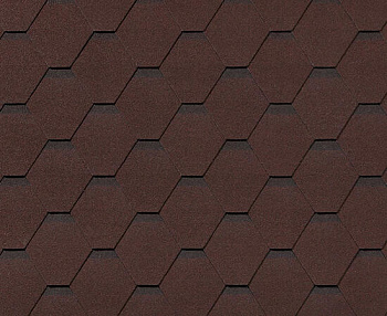 Битумная черепица RoofShield, Премиум, стандарт цвет: коричневый с оттенением, 3 м² / уп.