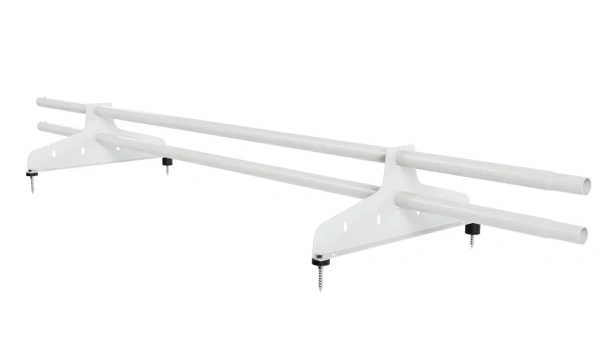 Снегозадержатель универсальный NewLine L=1500 мм, 2 опоры, 2 трубы круг Ø25 мм RAL 9003