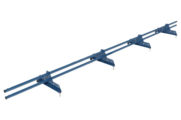 Снегозадержатель универсальный Roofsystems Econom Next 4 опоры, 2 трубы, круг Ø25 мм, L=3000 мм, RAL 5015