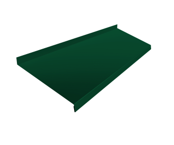 Отлив простой GL, 200 мм 0.45 мм, PE-Double, RAL 6005, L=2000 мм