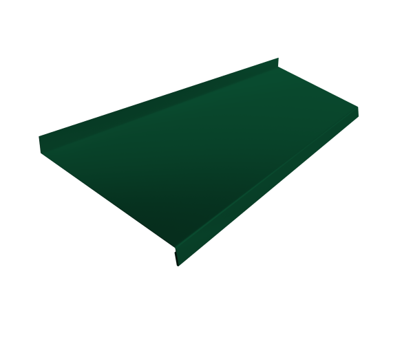 Отлив простой GL, 200 мм 0.4 мм, РЕ, RAL 6005, L= 2000 мм