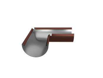 Угол желоба универсальный 90°, Ø185 мм, Optima, PE, RAL 8017