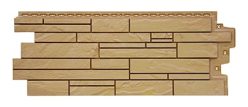 Фасадная панель Grand Line, скала Classic, цвет: песочный