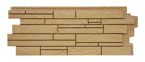 Фасадная панель Grand Line, скала Classic, цвет: песочный