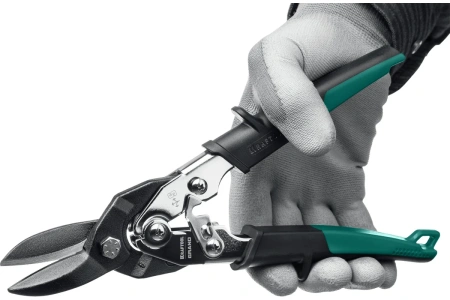 Ножницы Kraftool GRAND Cr-Mo по твердому металлу прямые 270 мм