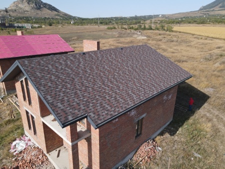 Ламинированная битумная черепица, Docke, Dragon Premium цвет: слива, 2.8 м² / уп.