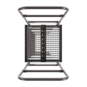 Площадка переходная Borge, высота поручня 1200, мостик 800х800 мм RAL 8019 matt