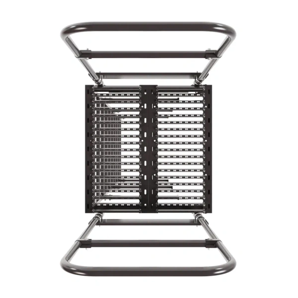 Площадка переходная Borge, высота поручня 1200, мостик 800х800 мм RAL 8019 matt