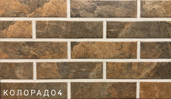 Термопанель рядовая Европа с плиткой Keramin, 1020х600 мм, 60 мм ППС, гладкий, цвет: Колорадо 4