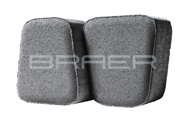 Тротуарная плитка Braer Классико круговая 60 мм 73х110х115 мм, цвет: серый