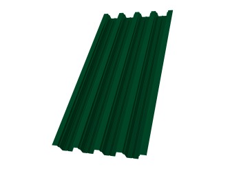 Профилированный лист GL H75 R, 0.7 мм, PE, RAL 6005