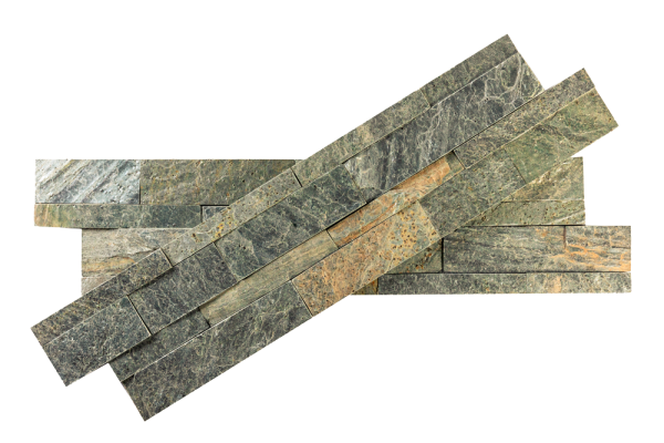 3D панель Кварцит 600х150 мм, Natural Deoli Green