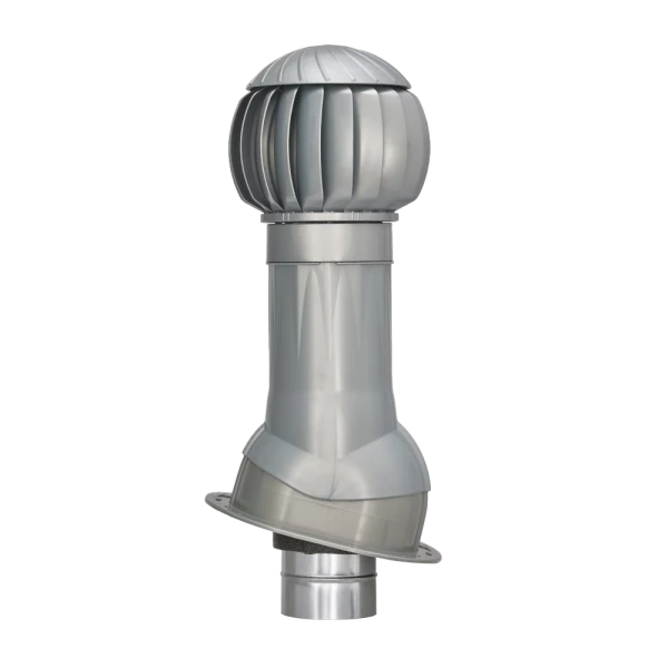 Комплект вентиляции Gervent для кровли фальцевой и гибкой черепицы 150/ИЗ/160 мм серебристый