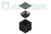 Дождеприемник S’park, PolyMax, 250х250 с решеткой пластиковой, кл. А, арт: 08670311