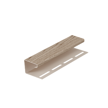 J-профиль пвх, Docke, L=3000 мм серия Lux под дерево, цвет: Сибирский