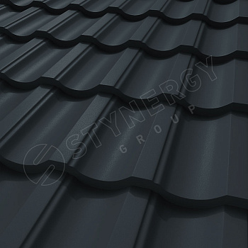 Металлочерепица Stynergy, Garda 0.5 мм, GreenCoat Pural Matt BT, RR 2H3