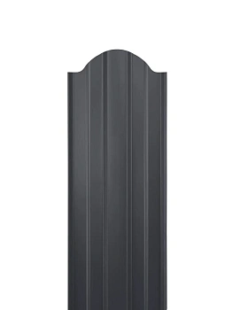 ММТ Штакетник М-образный, фигурный, 110 мм 0.5 мм, PE-double Matt, RAL 7024