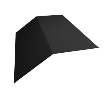 GL Планка конька плоского, 190х190 мм 0.5 мм, Satin Matt TX, RAL 7016, L=2000 мм