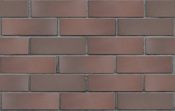 Кирпич облицовочный клинкерный ЛСР, 0.71НФ пустотелый, Брюгге терракот темный флеш, гладкий, М300, 250х85х65 мм