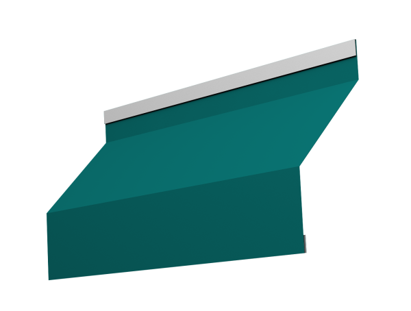 Ламель для забора жалюзи, Milan, с пленкой 0.45 мм, PE, RAL 5021