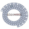 Тротуарная плитка Steingot Классика арко 60 мм 75/90/100 х 100 мм, цвет: Caramello