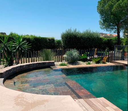 Кварцит, натуральный скол, 600x300 мм, 12 мм,  Natural Copper