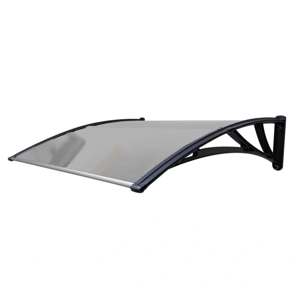 Козырек STOPrain усиленный 1500 мм х 930 мм, графит, кронштейн черный