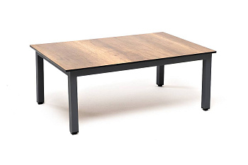 Столик журнальный из HPL, Канны, 90х60 см, H 40см, каркас темно-серый цвет: дуб